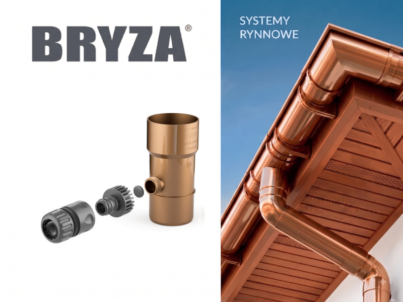 bryza systemy rynnowe pvc odzyskiwacz wody deszczowej