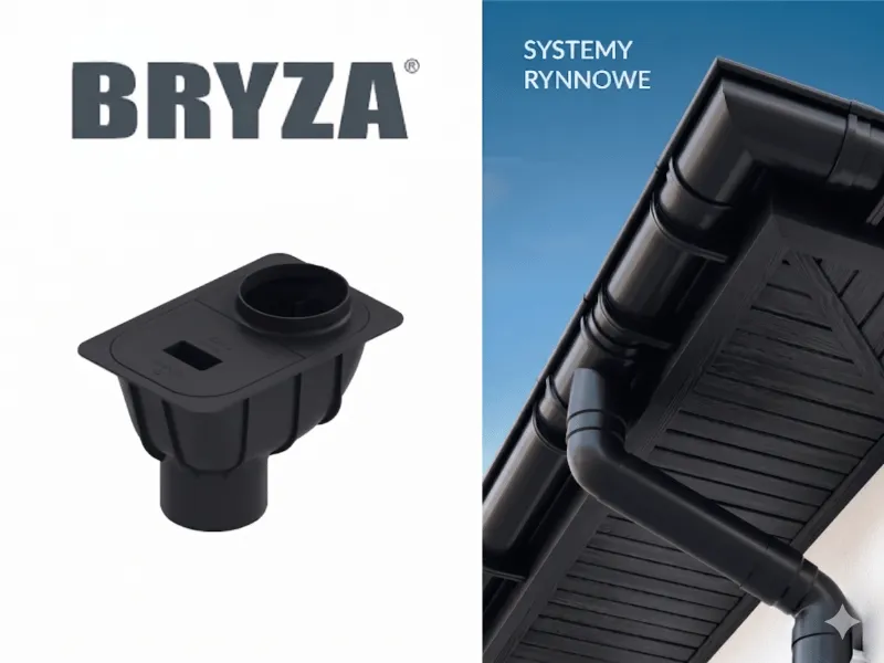 bryza systemy rynnowe pvc osadnik czarny
