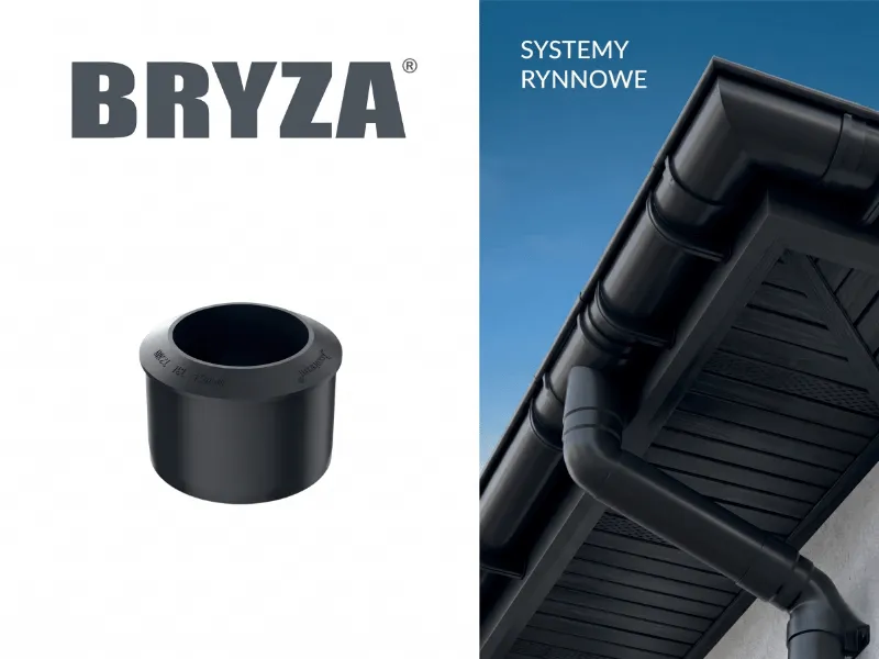 bryza systemy rynnowe pvc redukcja czarna