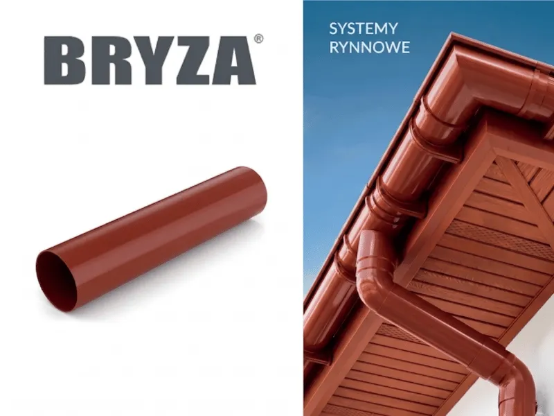 bryza systemy rynnowe pvc rura spustowa cegła