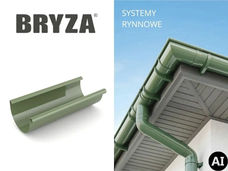 rynna bryza pvc zielony 125 mm