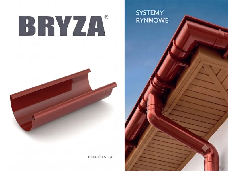 bryza systemy rynnowe pvc rynna czerwona