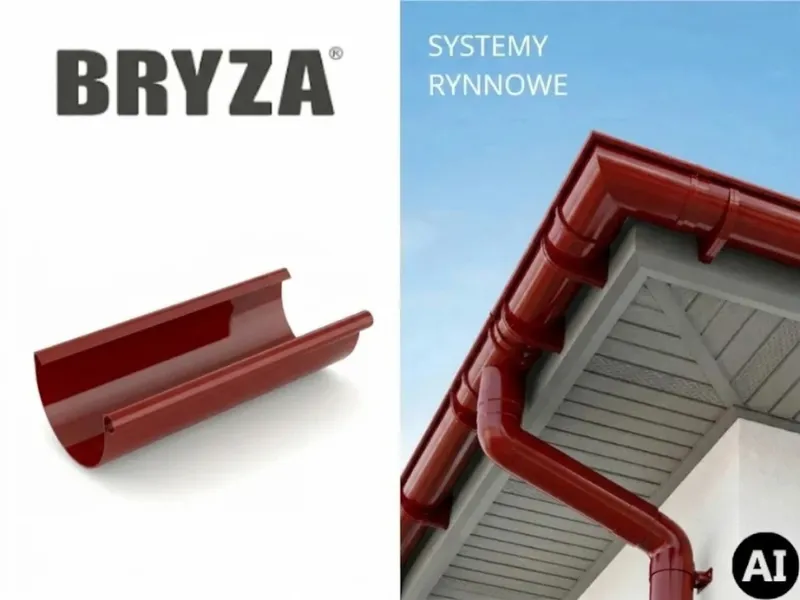 bryza systemy rynnowe pvc rynna czerwona 