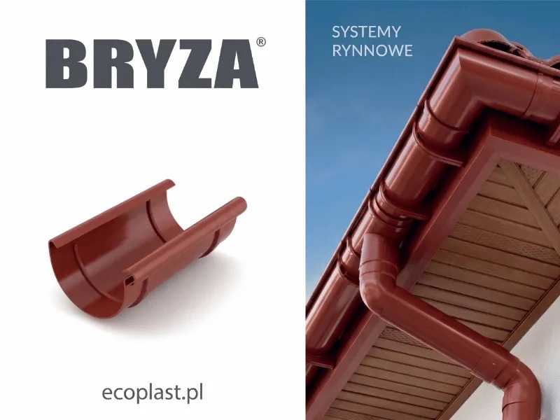 bryza systemy rynnowe pvc zlaczka rynnowa cegła