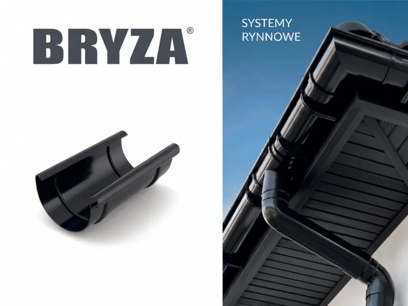 bryza systemy rynnowe pvc złączka rynnowa czarna
