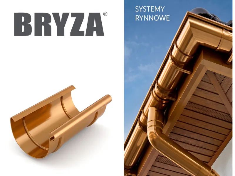 bryza systemy rynnowe pvc złączka rynnowa miedziana