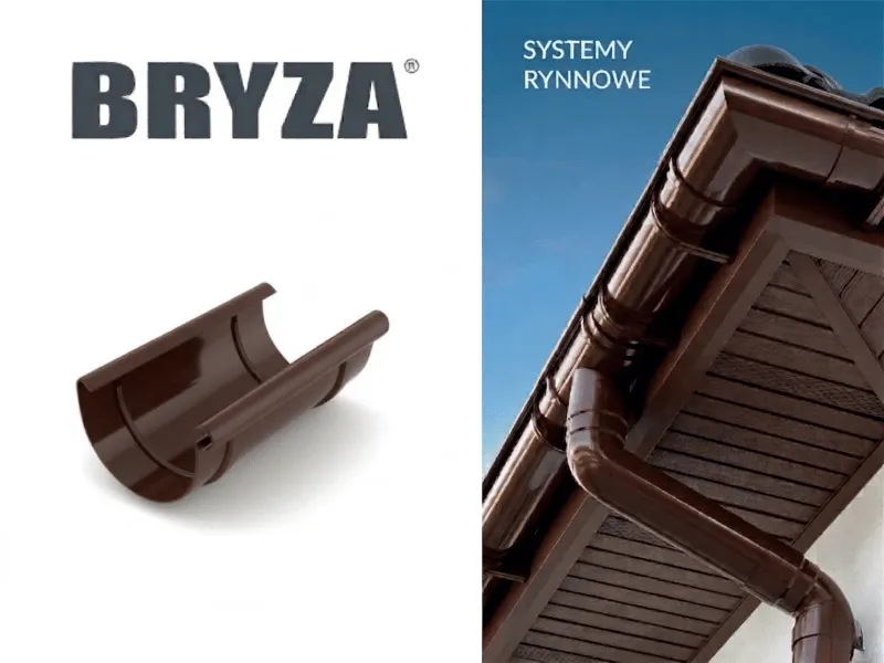 bryza złąćzka rynnowa brązowa systemy rynnowe pvc