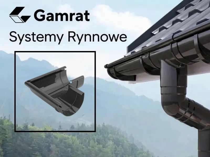 gamrat system rynnowy pvc narożnik zewnętrzny