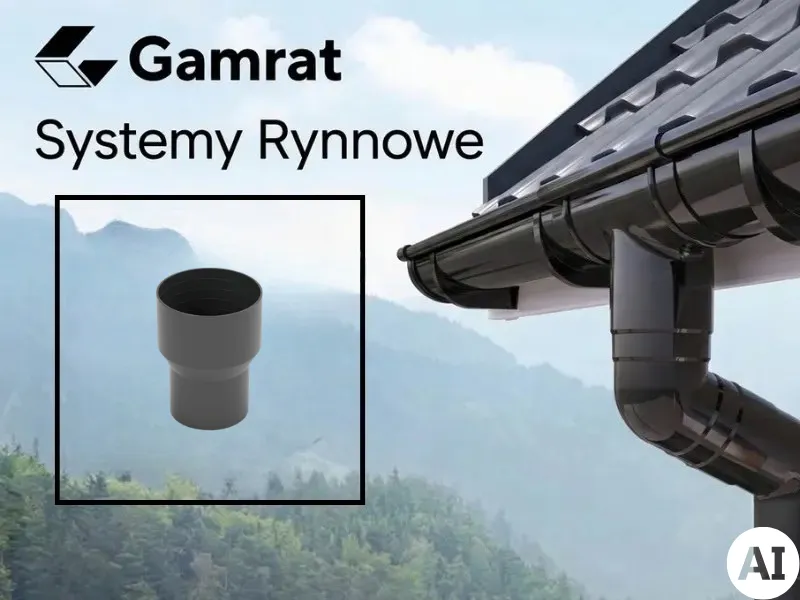 gamrat system rynnowy pvc redukcja odwrotna grafitowa
