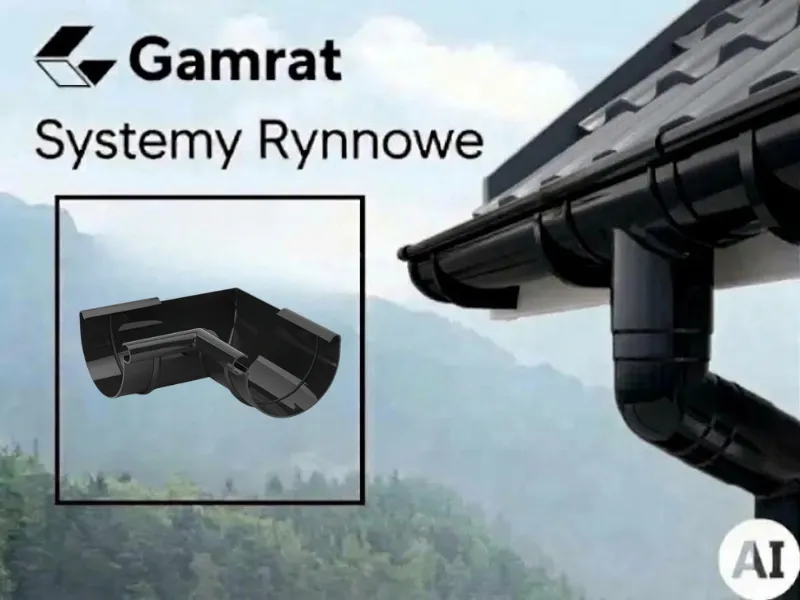 gamrat system rynnowy pvc naroznik wewnętrzny