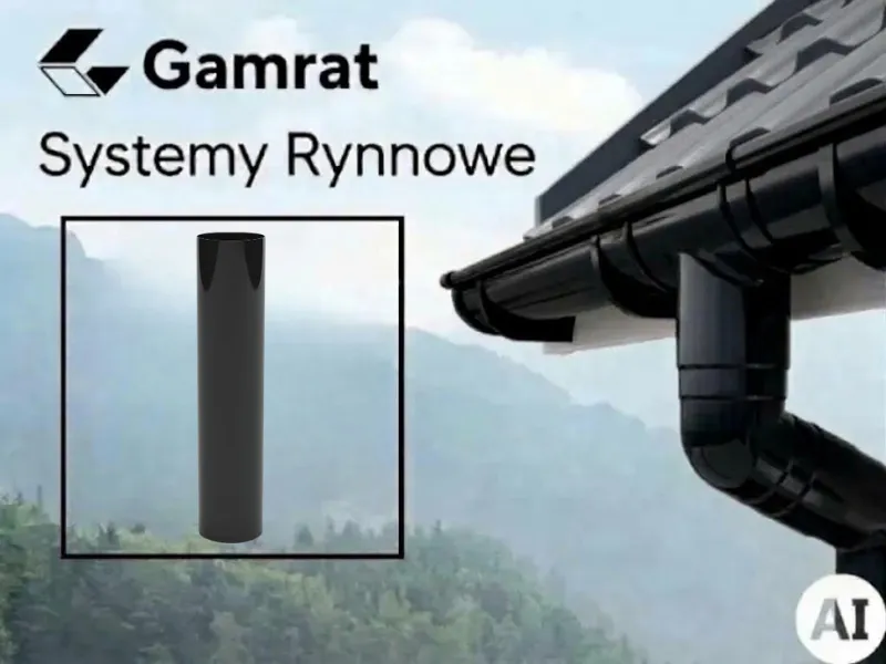 gamrat systemy rynnowe pvc rura czarna