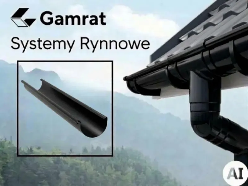gamrat system rynnnowy rynna czarna