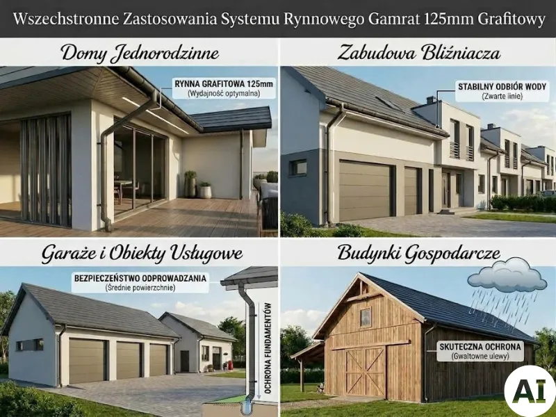 gamrat systemy rynnowe pvc zastosowanie rynny 125mm