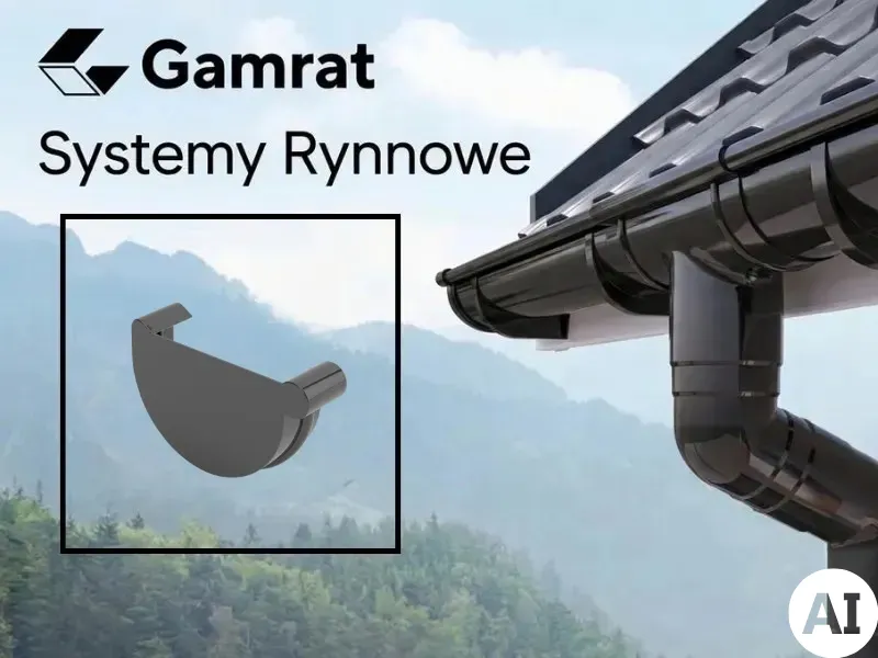 gamrat system rynnowy denko lewe grafitowe