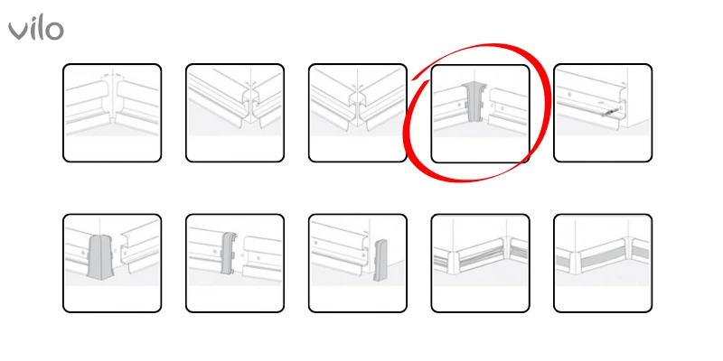 vilo esquero narożnik wewnętrzny zastosowanie