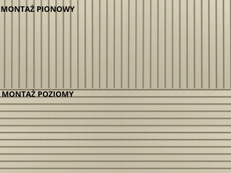 Możliwości montażu paneli w pionie i w poziomie