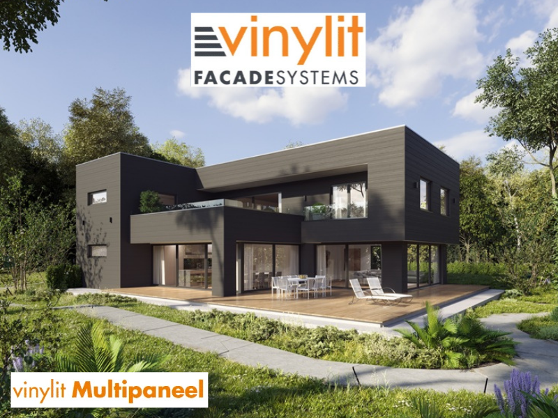 Wizualizacja panelu Vinylit Multipaneel Basalt Grey
