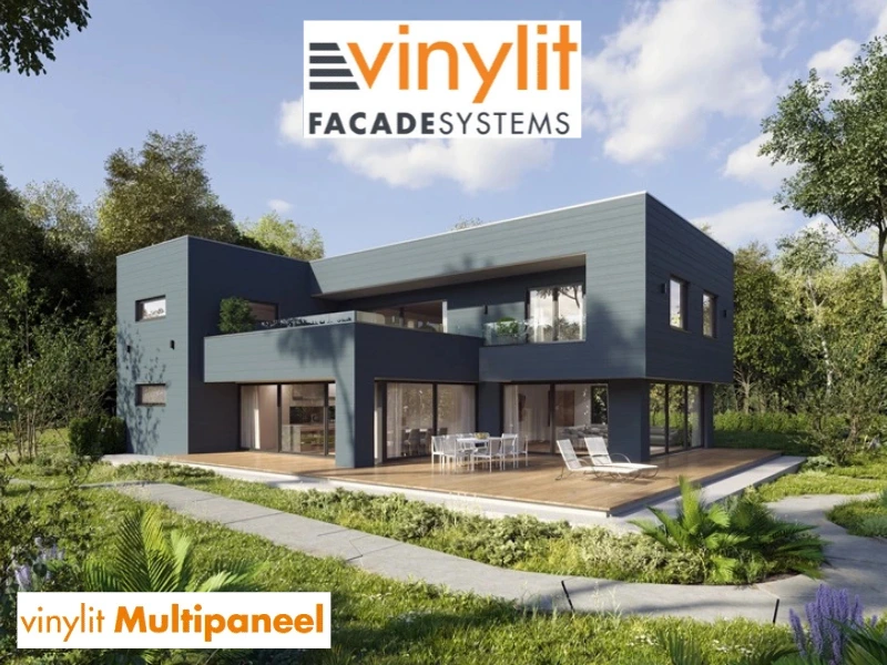 Wizualizacje paneli Vinylit w kolorze grey