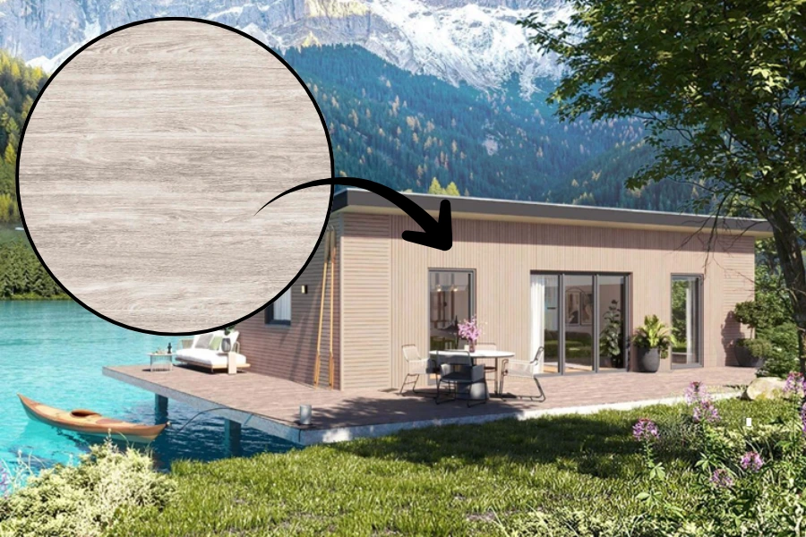 Vinylit vinyPlus Wuattro kolor Sheffield Oak Alpine z wizualizacją