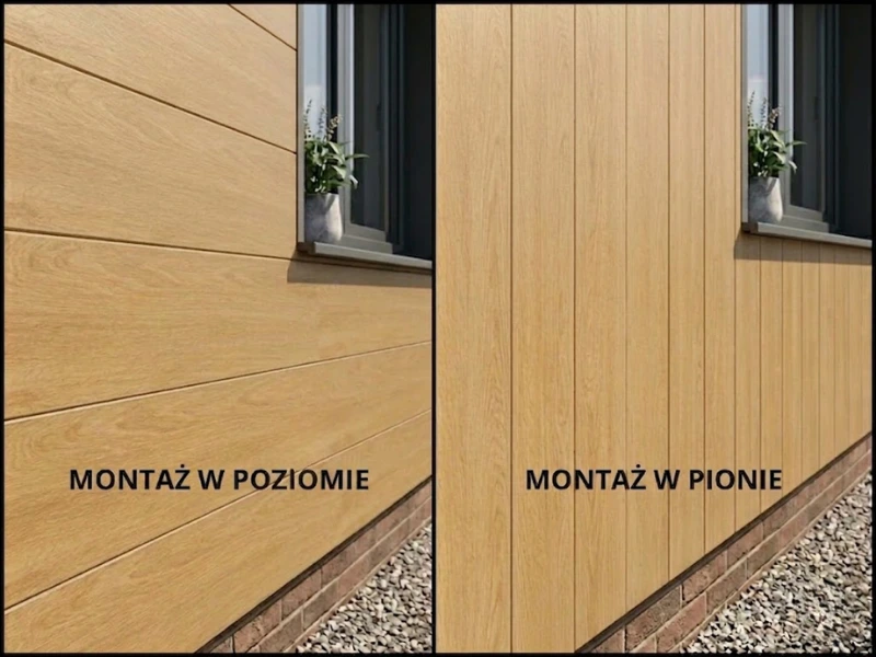 Możliwości układania paneli w poziomie oraz pionie