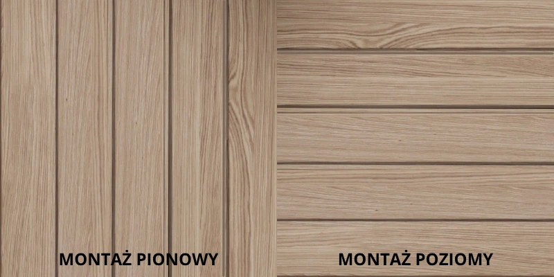 Ułożenie paneli Artisan Oak z kolekcji Round w pionie i w poziomie
