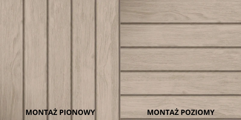 Panele Round ułożenie pionowe i poziome
