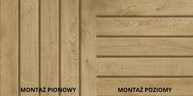 Montaż w pionie i poziomie paneli Vinylit Round Turner Oak Malt