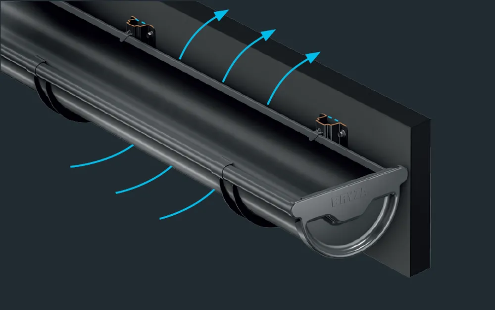 Zdjęcie wentylacji rynien Bryza stal