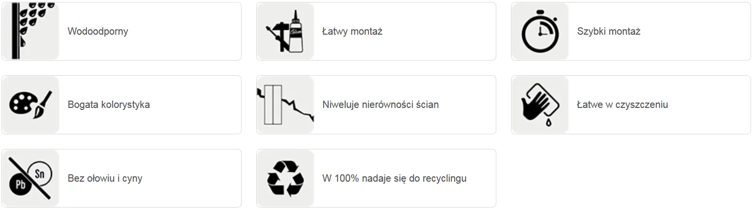 as kremowy panel ścienny pvc
