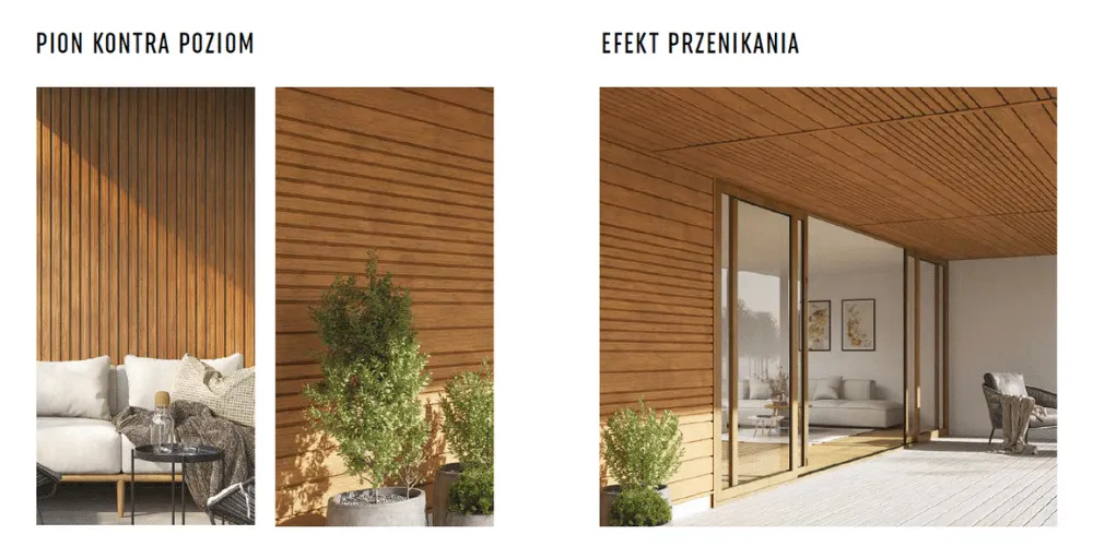 Panel lamelowy Fronto Max zdjęcia efektów montażu