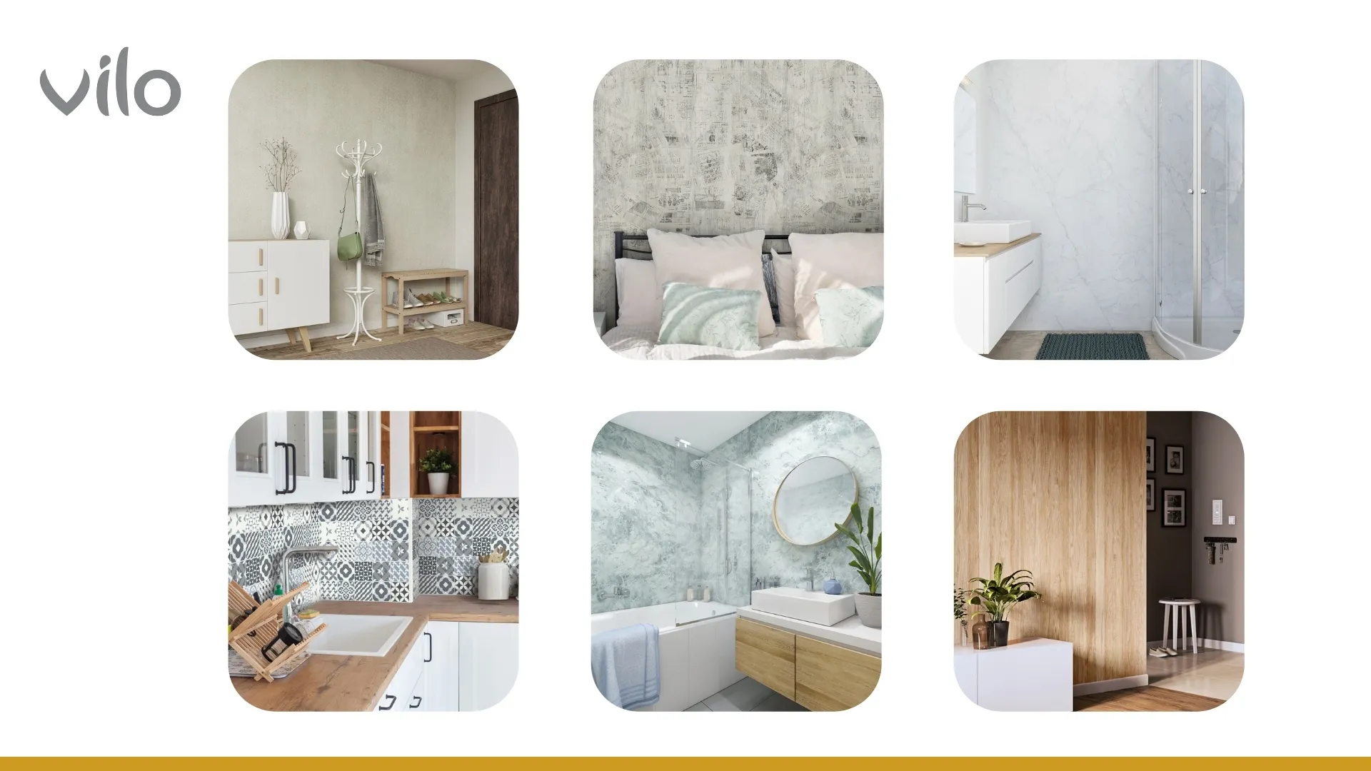 Panel ścienny PVC coffe wood zdjęcia kilku realizacji