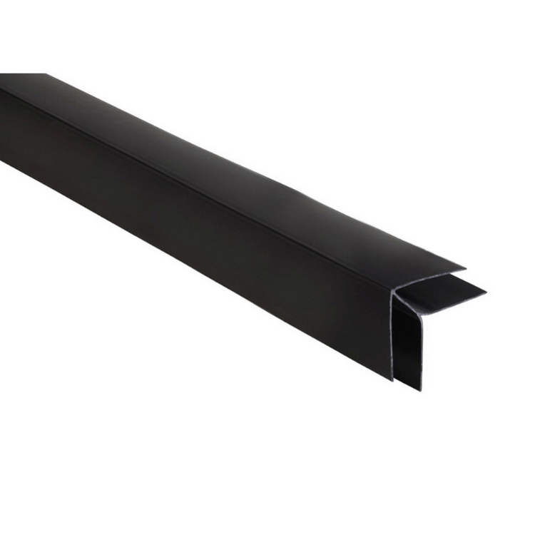 WS grafitowy - Narożnik ZEWNĘTRZNY 90° PVC / 3m