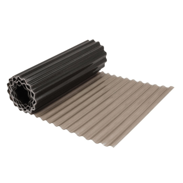 ROBELIT - Rulon falisty z POLIESTRU szer. 100cm - dymny / 30mb