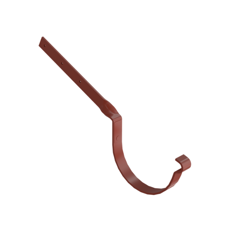 BRYZA STAL ceglasty - Hak rynnowy 125mm / SKRĘCONY