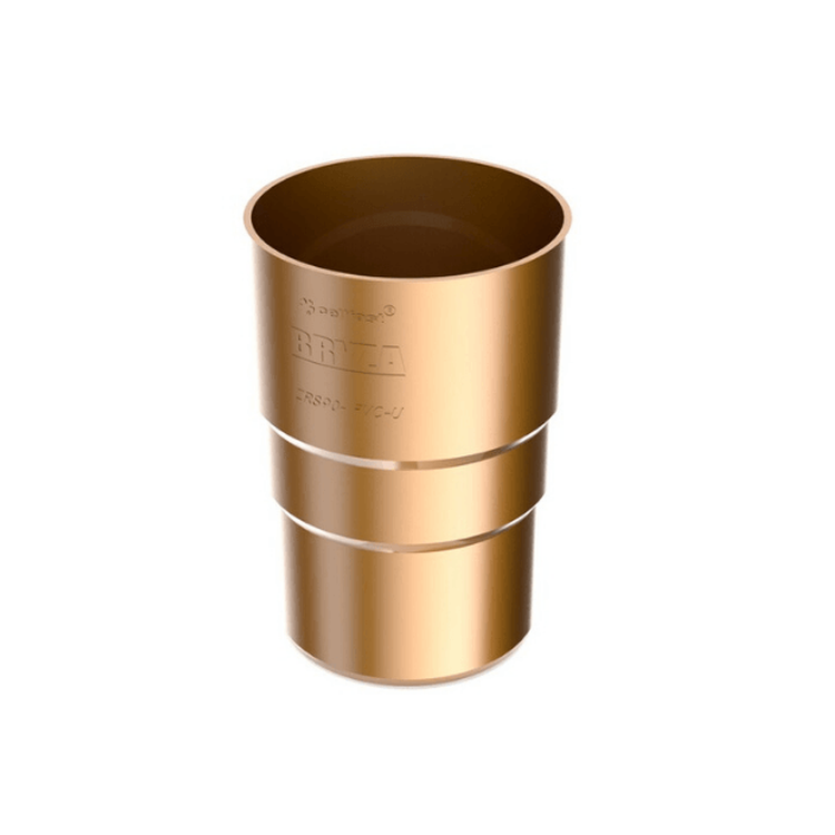 BRYZA PVC miedziany - Złączka rury 90mm (mufa)