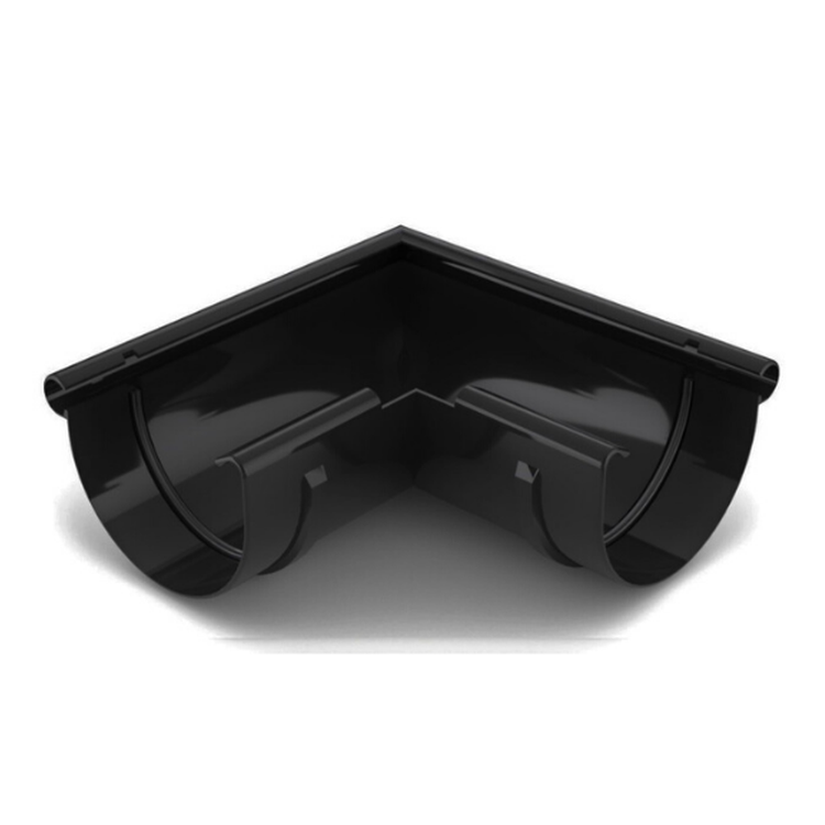 BRYZA PVC czarny - Narożnik 125mm / ZEWNĘTRZNY (kąt 90°)