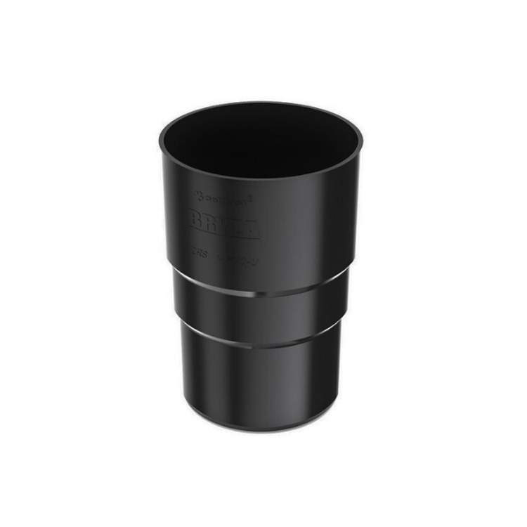 BRYZA PVC czarny - Złączka rury 90mm (mufa)
