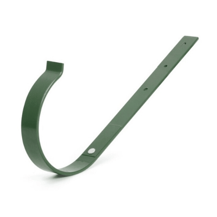BRYZA PVC zielony - Uchwyt rynnowy 125mm metalowy / PROSTY