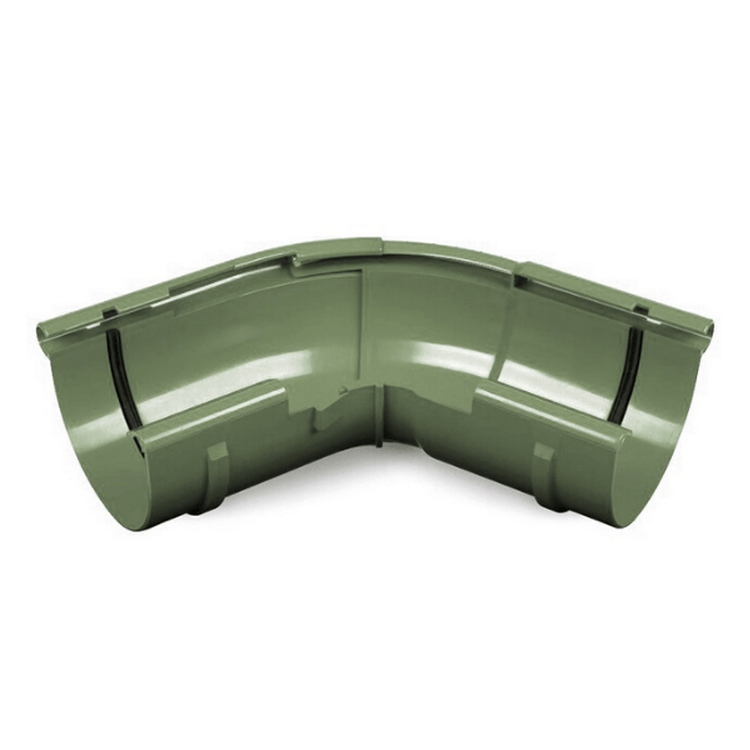 BRYZA PVC zielony - Narożnik 125mm / ZEWNĘTRZNY regulowany (kąt 120°-145°)