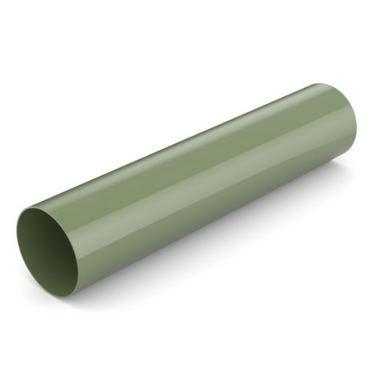 BRYZA PVC zielony - Rura spustowa 90mm / 4m