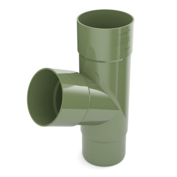 BRYZA PVC zielony - Trójnik 90/90/90mm (kąt 67,5°)