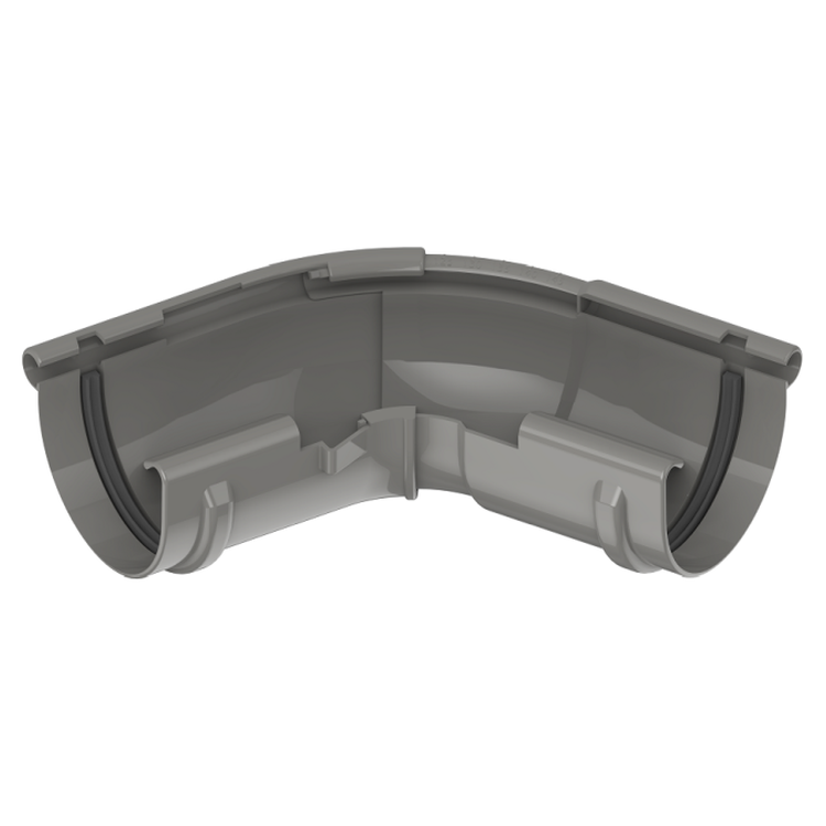 OCEAN PVC szary - Narożnik 75mm / ZEWNĘTRZNY regulowany (kąt 120°-145°)