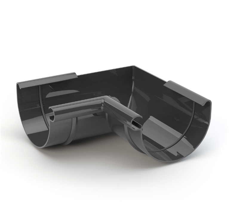 GAMRAT PVC grafitowy - Narożnik 125mm / WEWNĘTRZNY (kąt 90°)