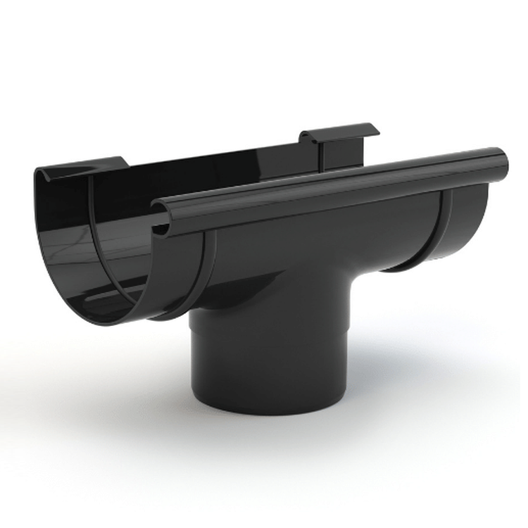 GAMRAT PVC czarny - Lej spustowy 125/90mm