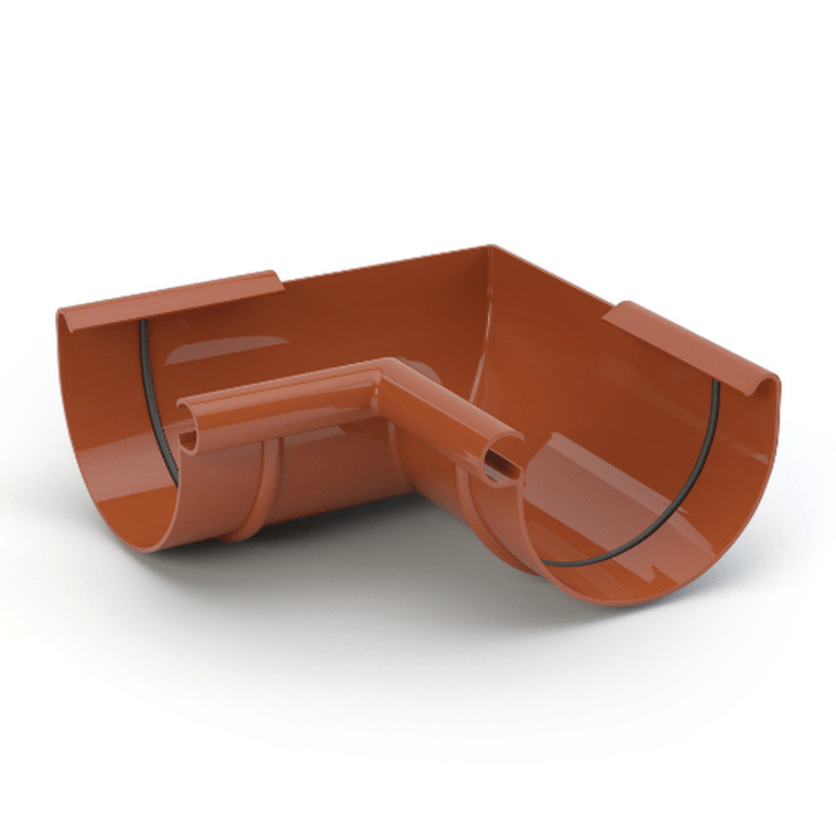 GAMRAT PVC ceglasty - Narożnik 125mm / WEWNĘTRZNY (kąt 90°)