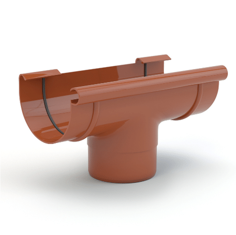 GAMRAT PVC ceglasty - Lej spustowy 125/90mm