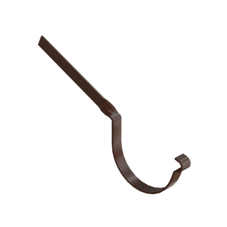 BRYZA STAL brązowy - Hak rynnowy 150mm / SKRĘCONY