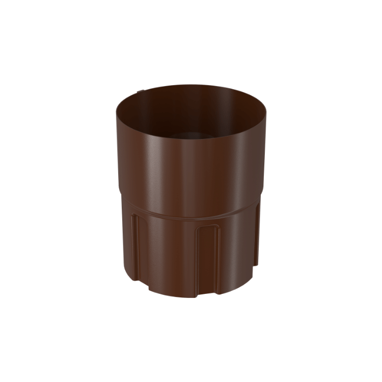 BRYZA STAL brązowy - Złączka rury 100mm (mufa)