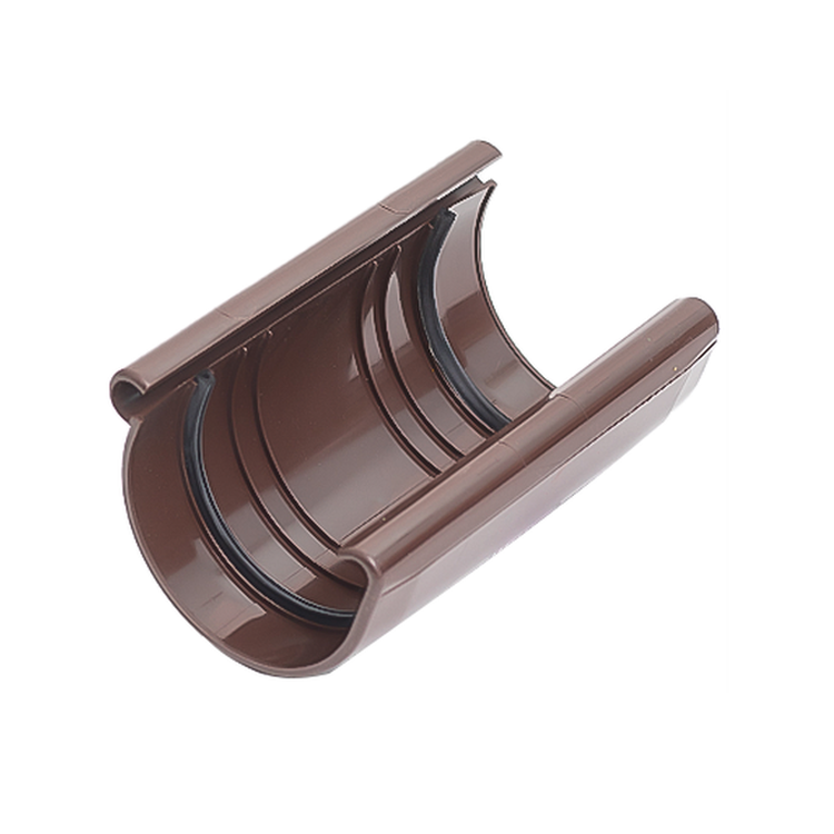 IZABELLA PVC brązowy - Złączka rynnowa 90mm