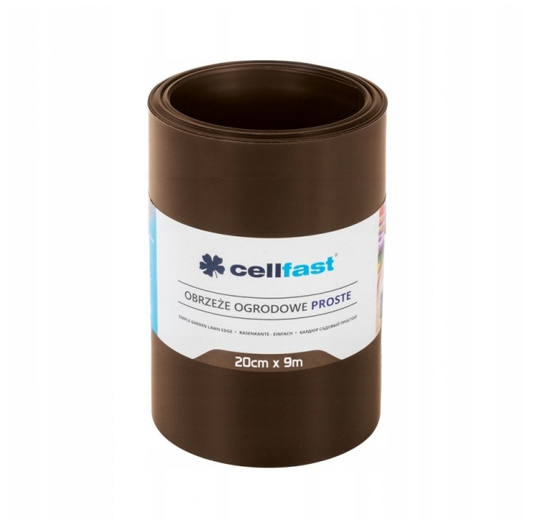 CELLFAST - Obrzeże ogrodowe i trawnikowe BRĄZOWE / 9m x 20cm